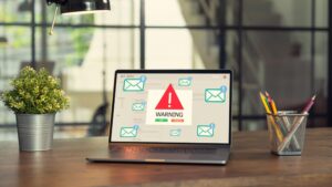 Illustration d’une attaque de phishing utilisant l’intelligence artificielle en 2026